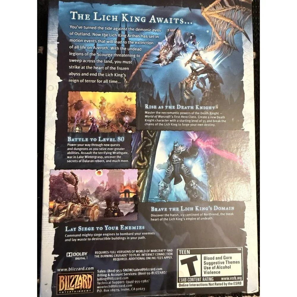 World Of Warcraft PC Game  Original Box Blizzard Video Game Bundle